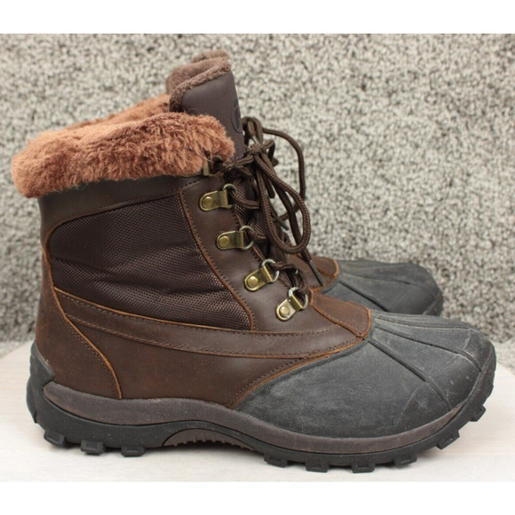 Propet Snow Boots Womens 11W Brown Waterproof Insulated Mid Pack W3193 - Picture 1 of 8